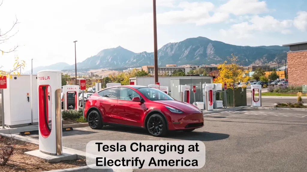 Tesla Charging at Electrify America