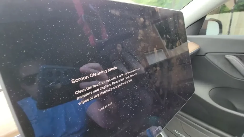  Tesla Screen Cleaning Mode