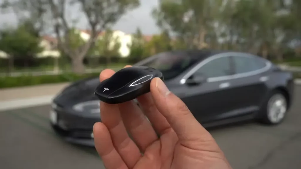 Tesla key fob battery low